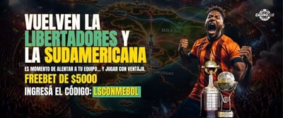 Promoción de apuestas deportivas Conmebol en JugaBet